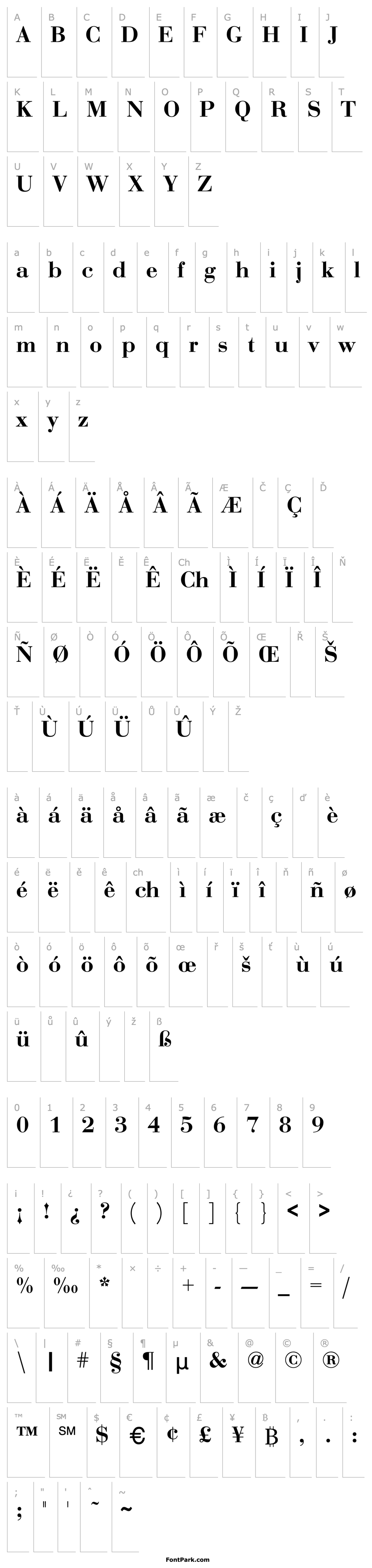 Overview Bodoni-Bold