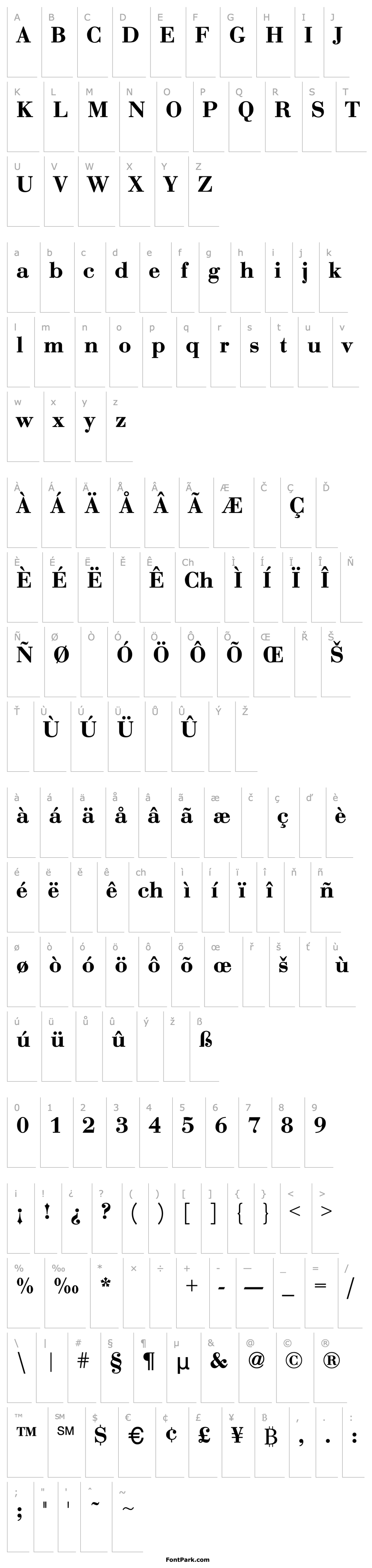 Přehled Bodoni-Bold-DTC