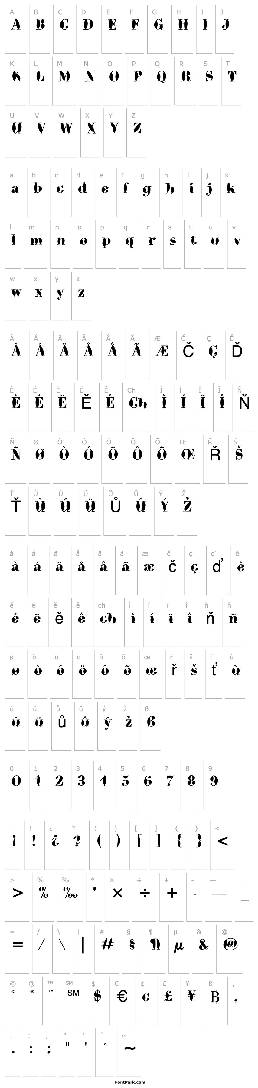 Overview Bodoni Brush ITC TT