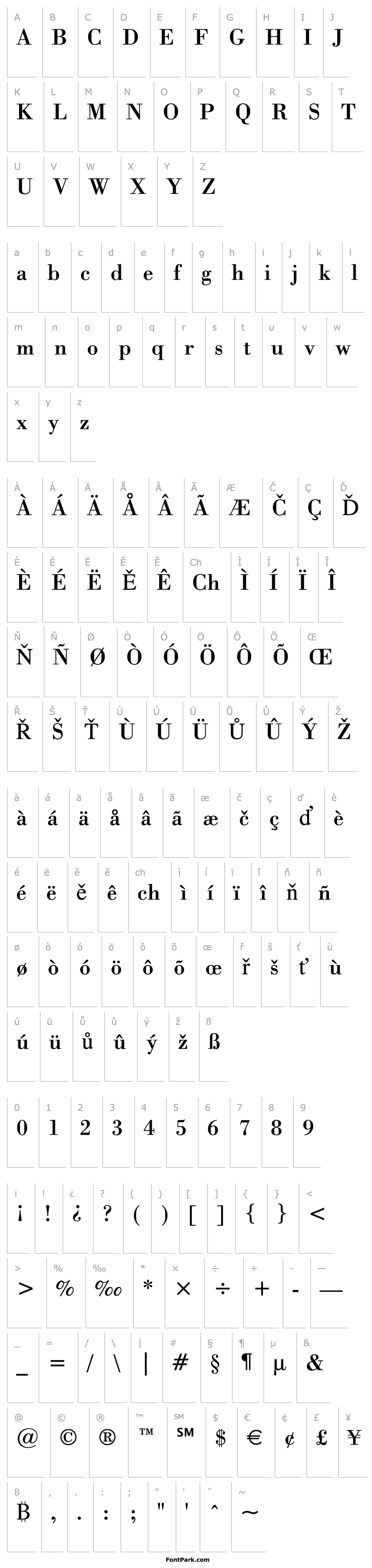 Overview Bodoni BT