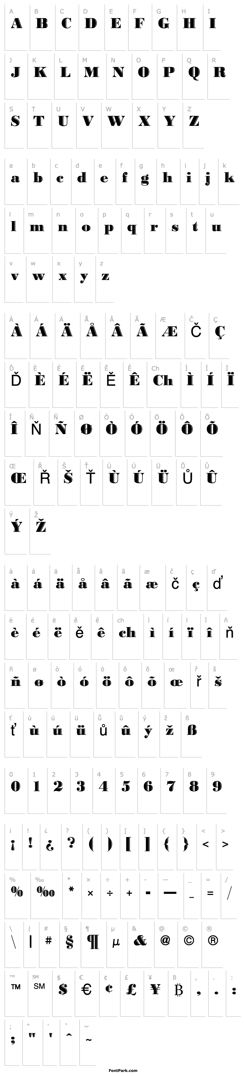 Overview Bodoni Highlight ICG