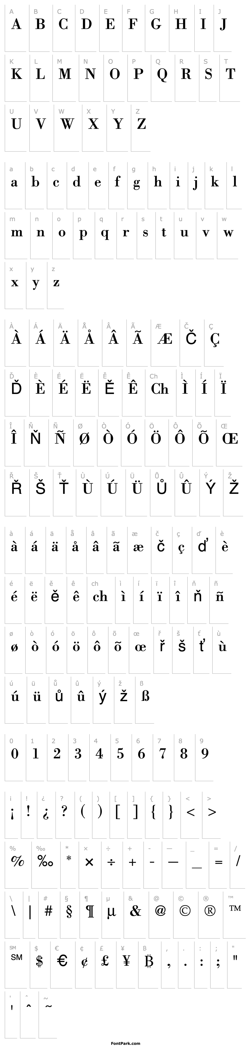 Overview Bodoni ICG