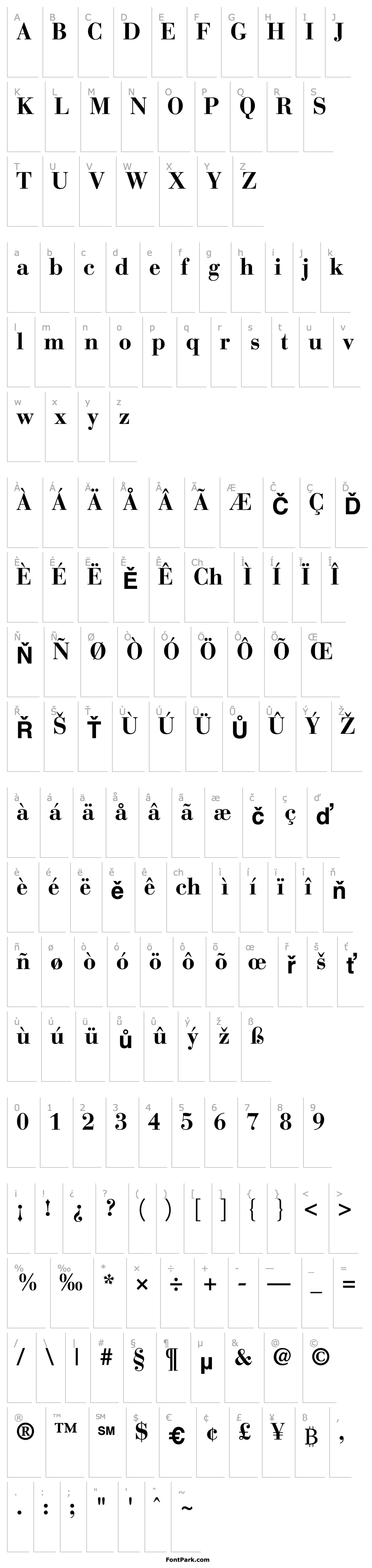 Overview Bodoni Recut SSi Bold