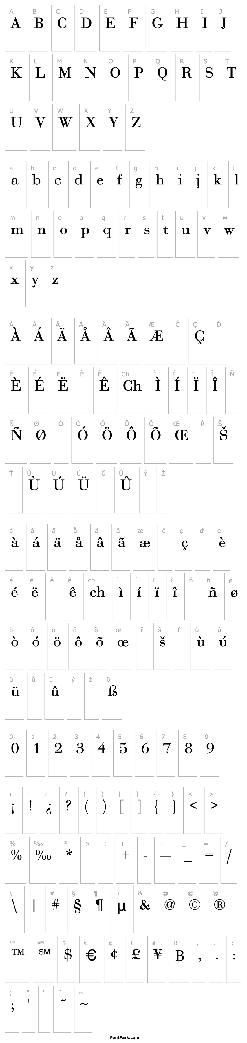 Overview Bodoni-Roman-DTC