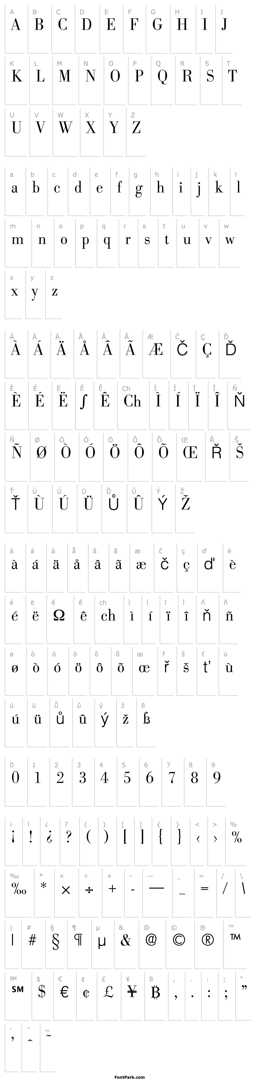 Overview Bodoni-Serial-Light-Regular