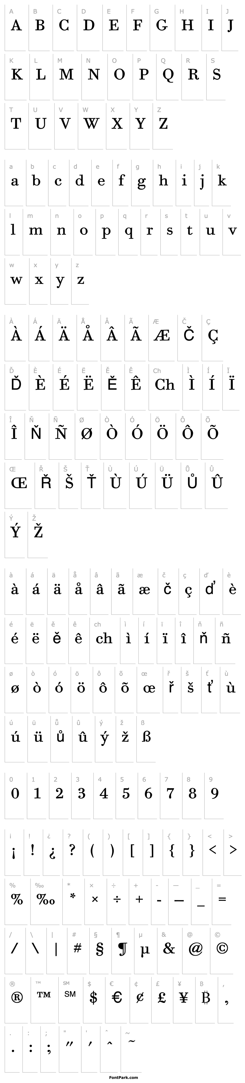 Overview Bodoni Six ITC TT Book