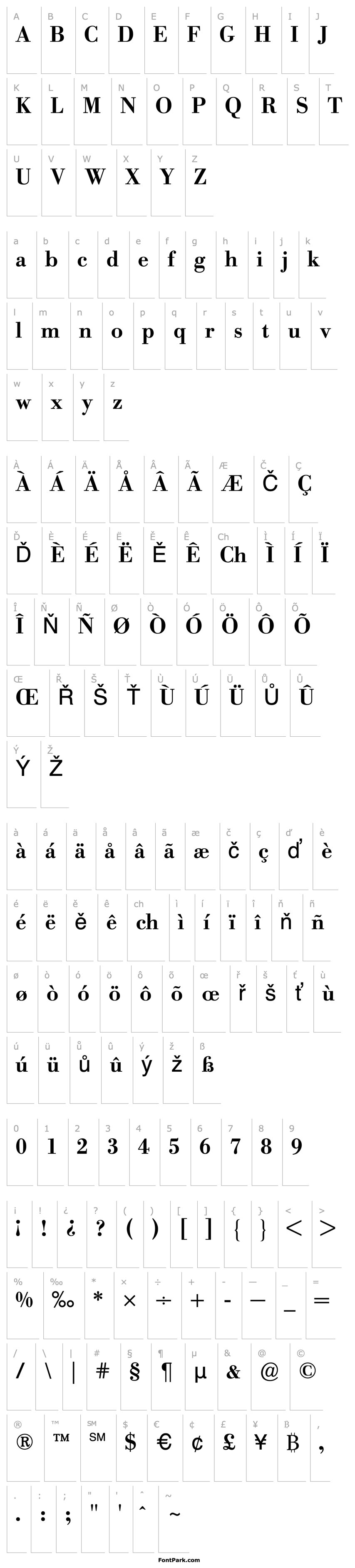 Přehled BodoniBertholdBQ-Medium