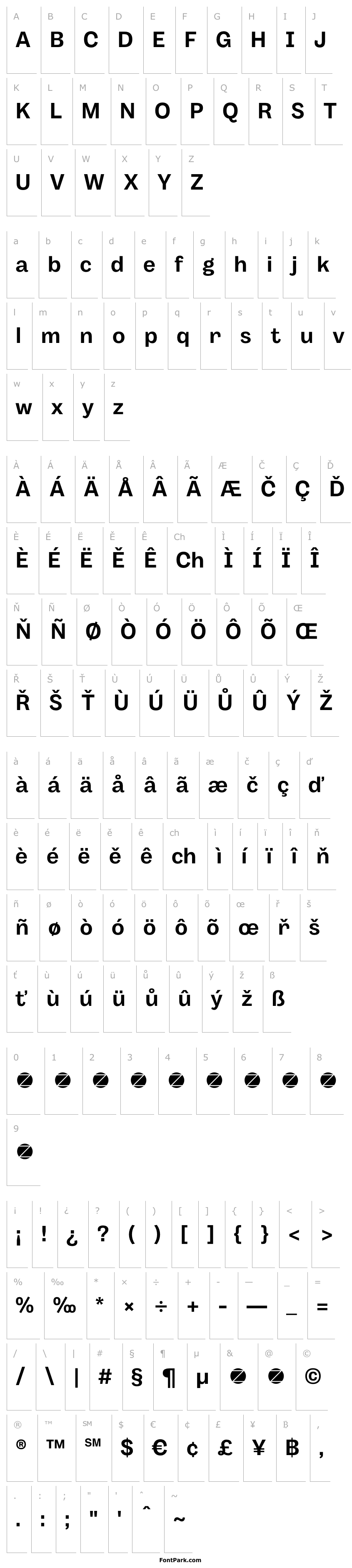 Přehled Body Grotesque Trial Bold