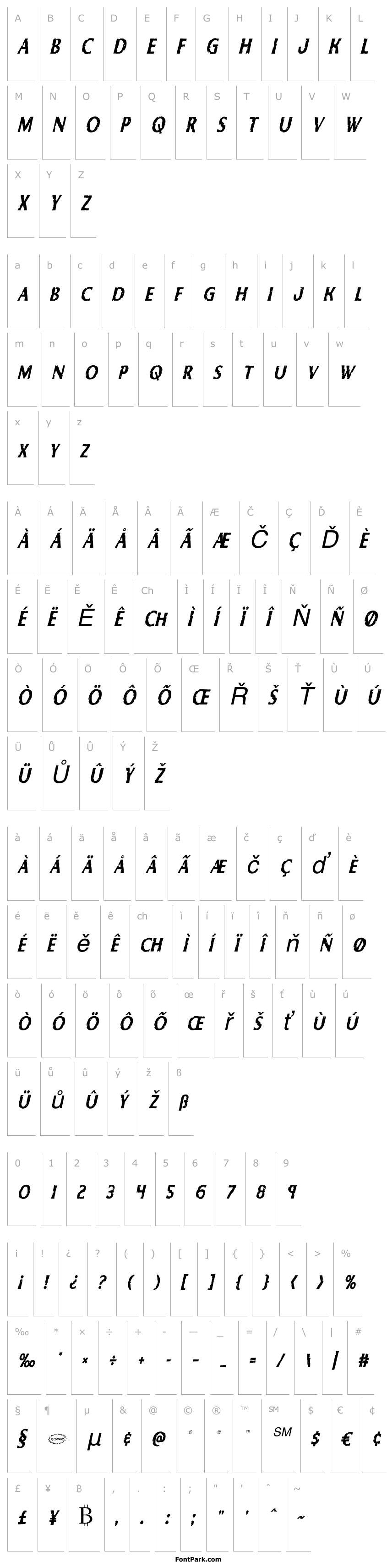 Přehled Body Swipers Condensed Italic