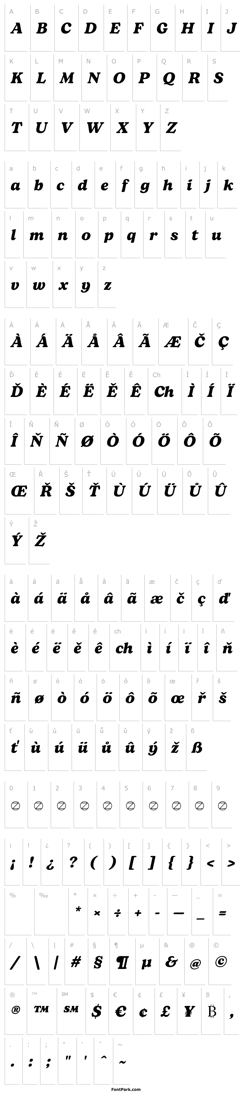 Overview Bogart Trial Bold Italic