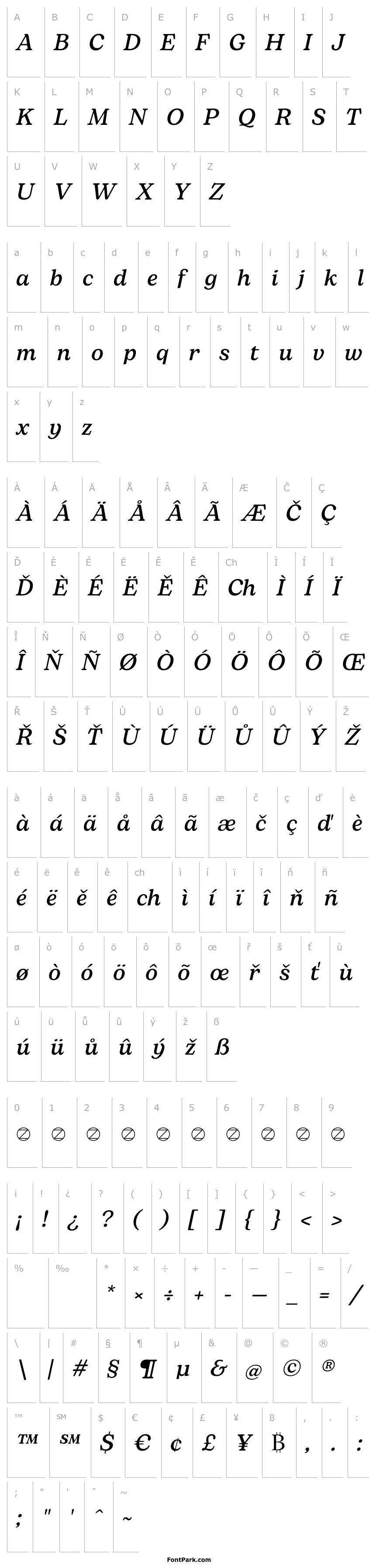 Overview Bogart Trial Medium Italic