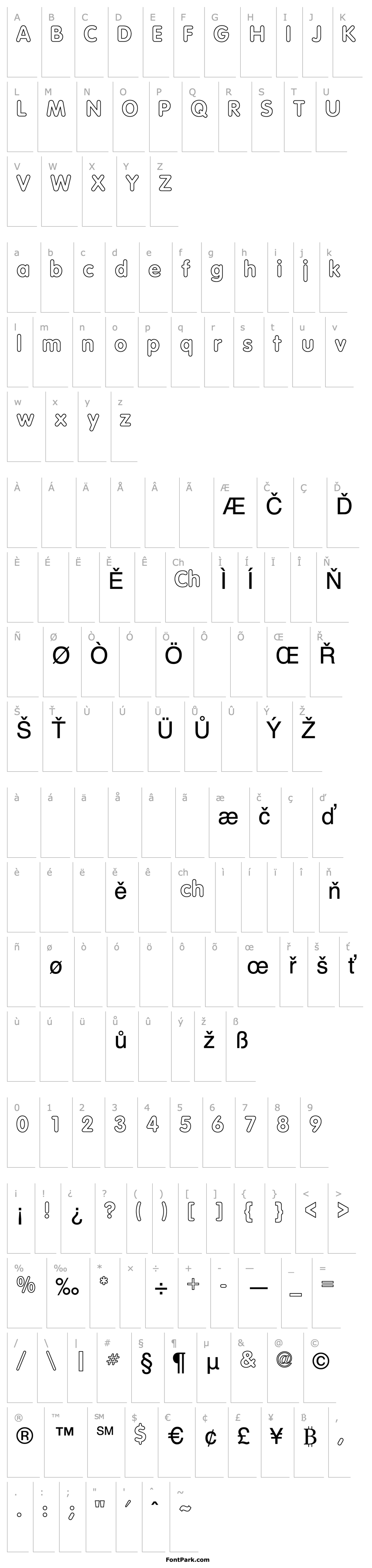 Overview BogeyOutlineSSK Regular