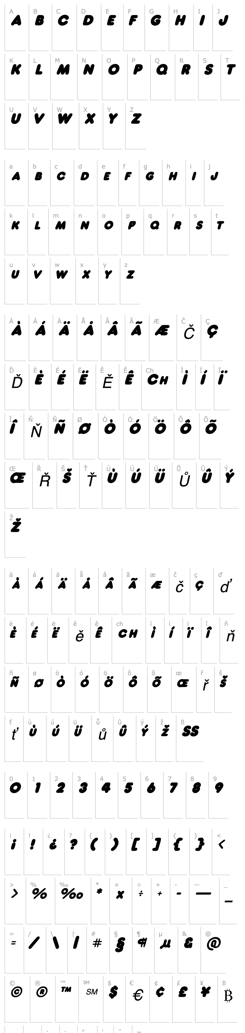 Overview BogeySCapsSSK Italic