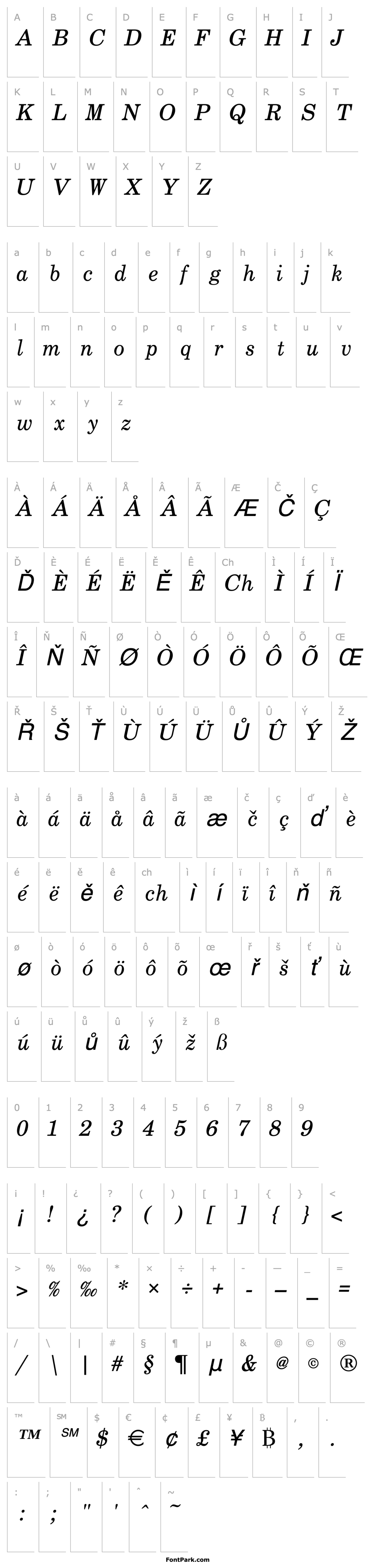 Overview Boldface_Becker_Italic