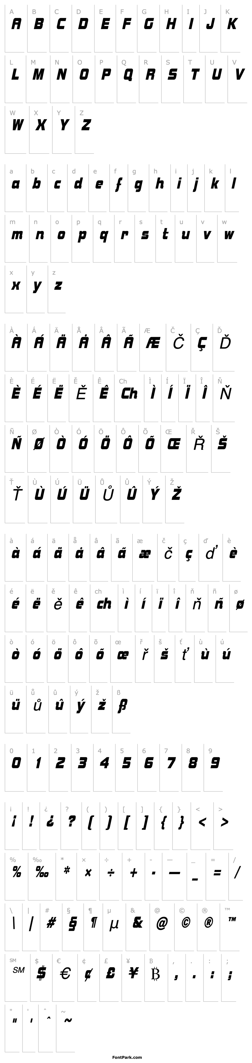 Overview BolsterCondensed Italic