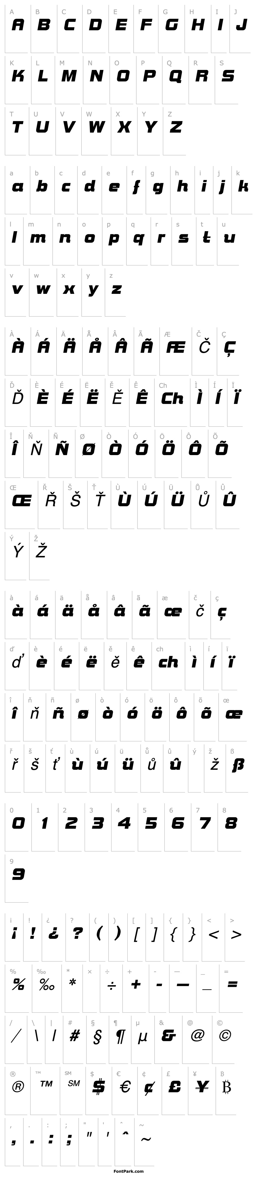 Overview Bolt Italic