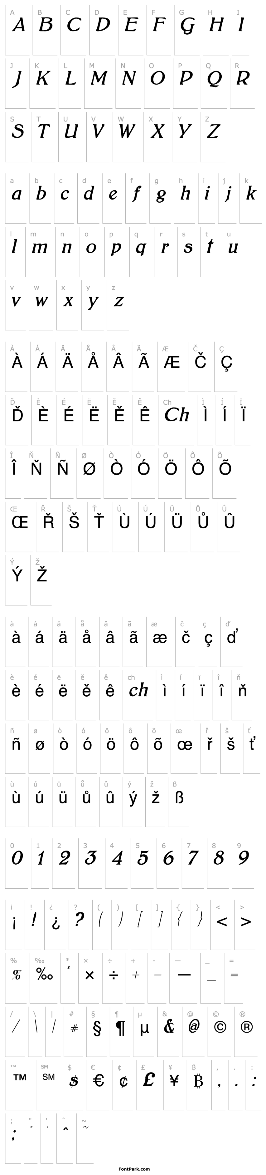 Overview BoltonItalic