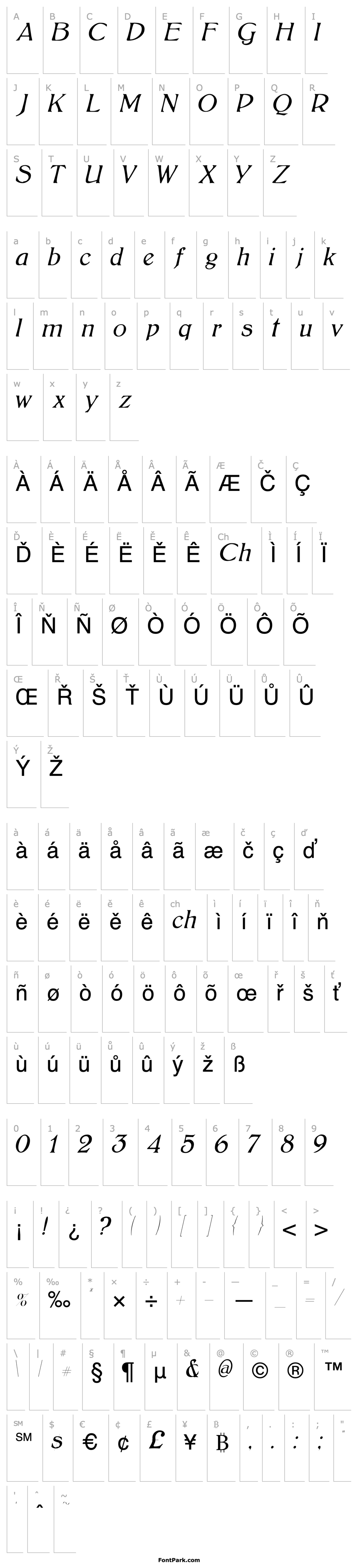 Overview BoltonLightItalic