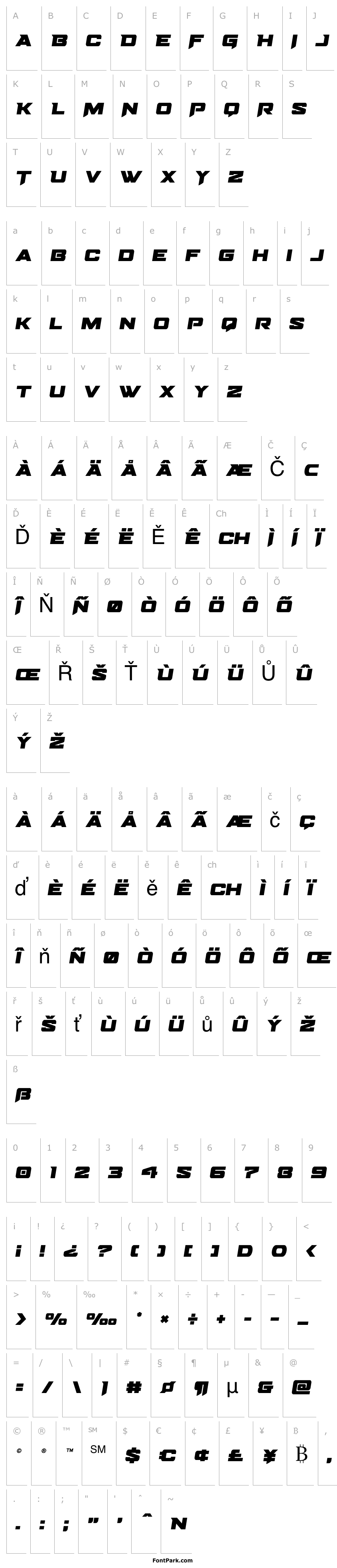 Přehled Bomber Escort Semi-Italic
