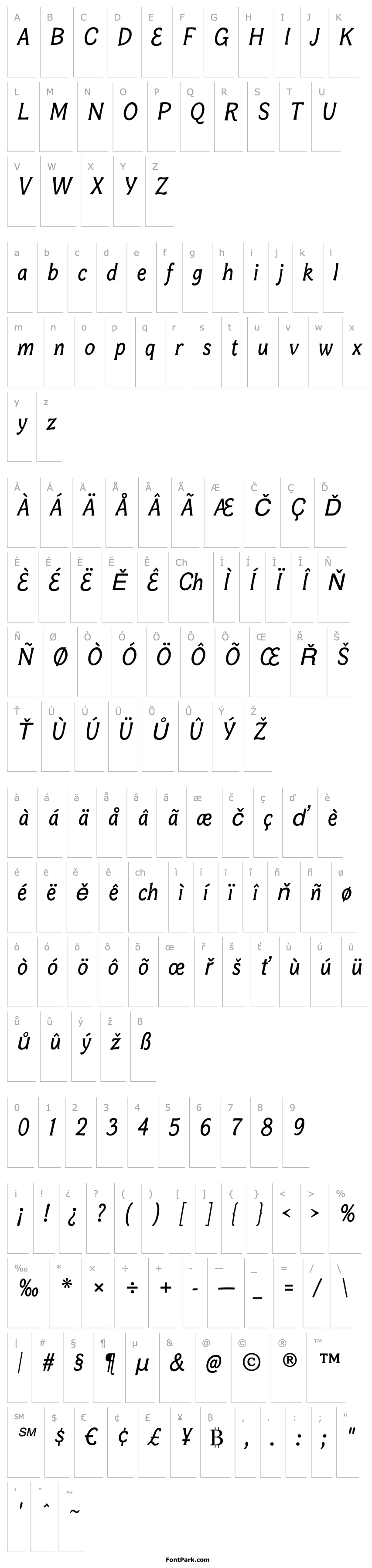 Přehled Bonobo Italic