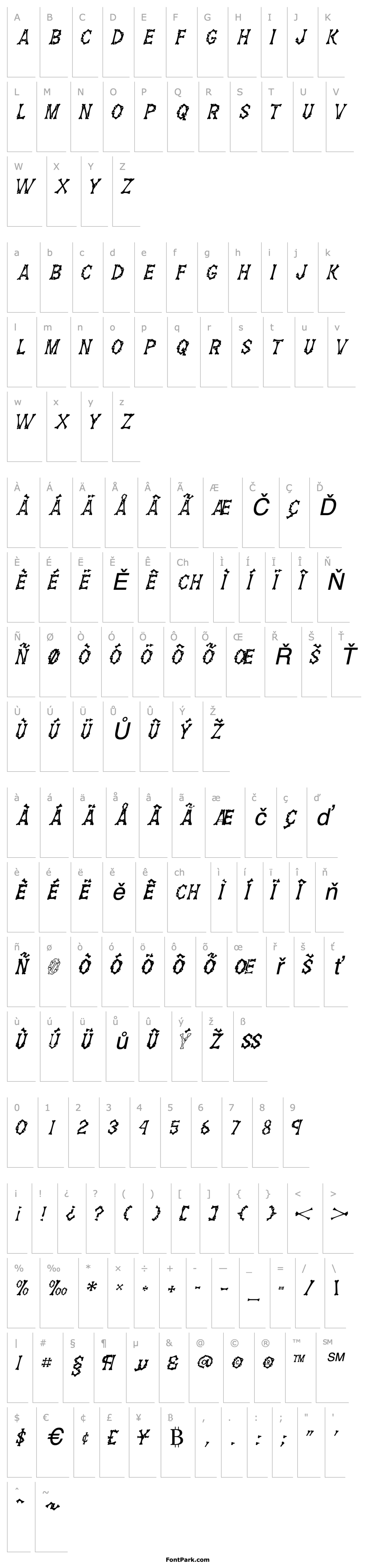 Přehled BonzCapsSSK Italic