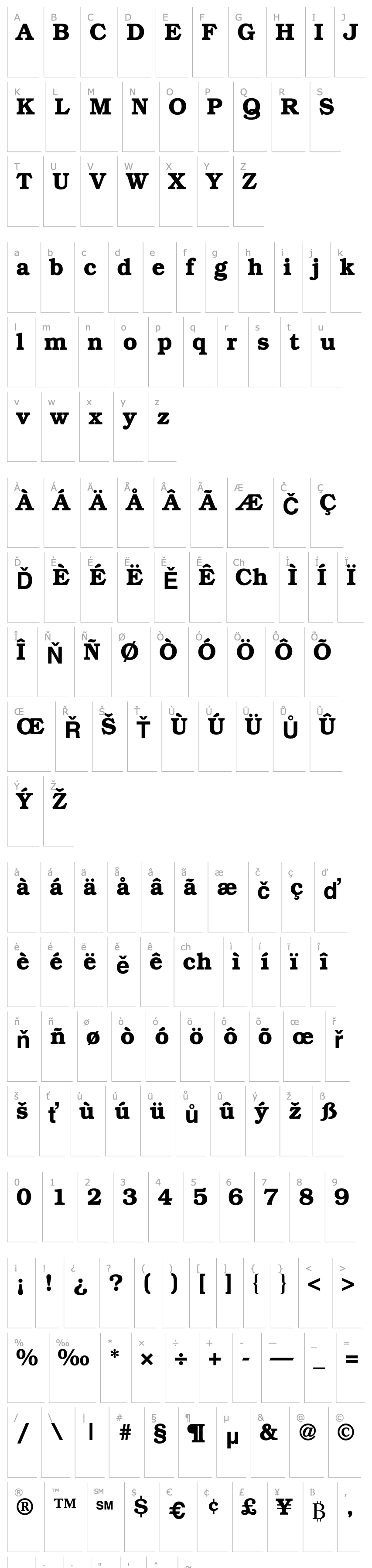 Overview Bookman SSi Semi Bold