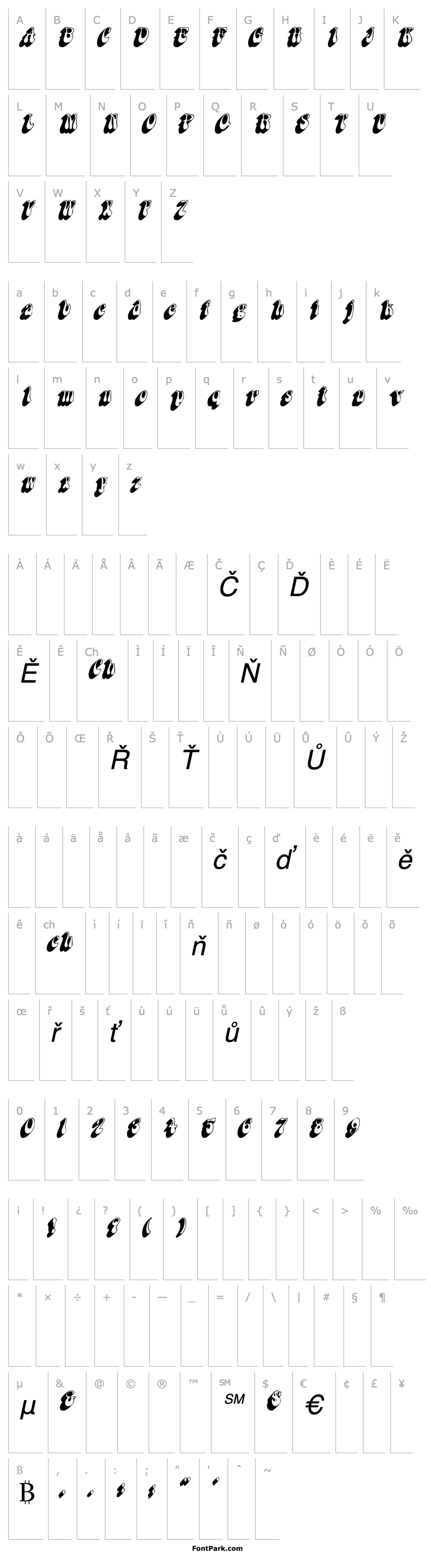 Přehled BoopShadow Italic