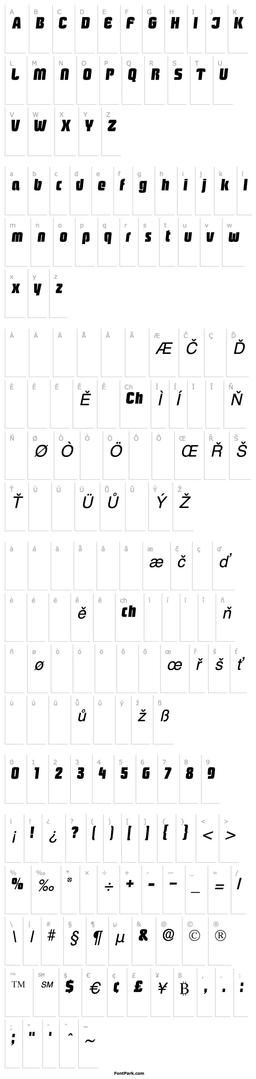 Přehled BoozleSSK Italic