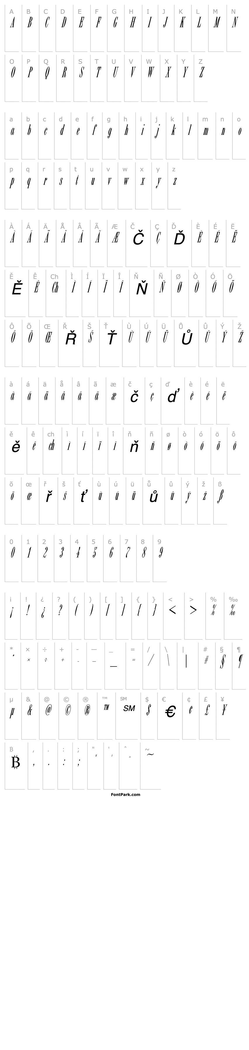 Overview Bordeaux ICG Italic