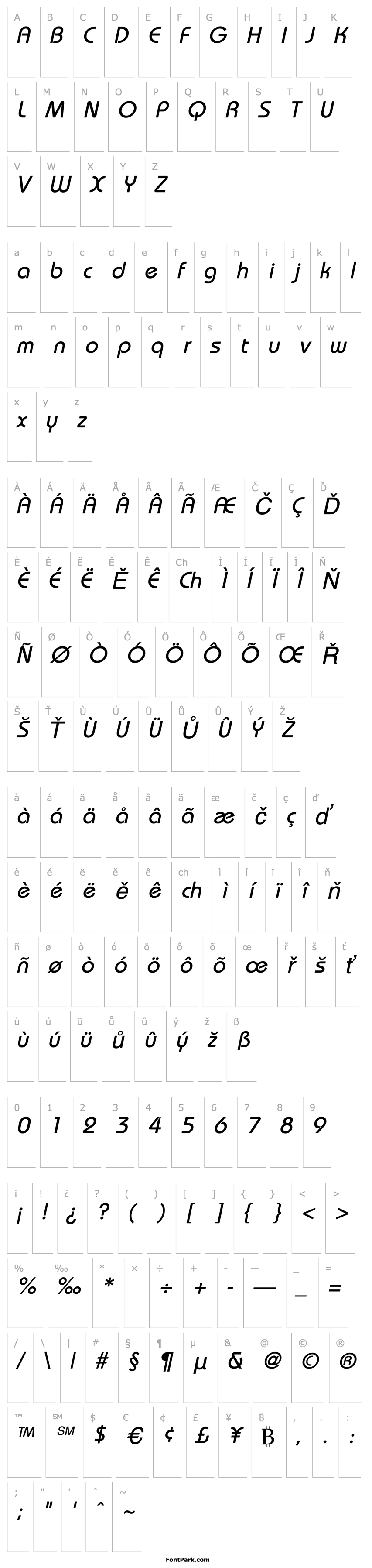 Přehled BordeauxMedium Italic