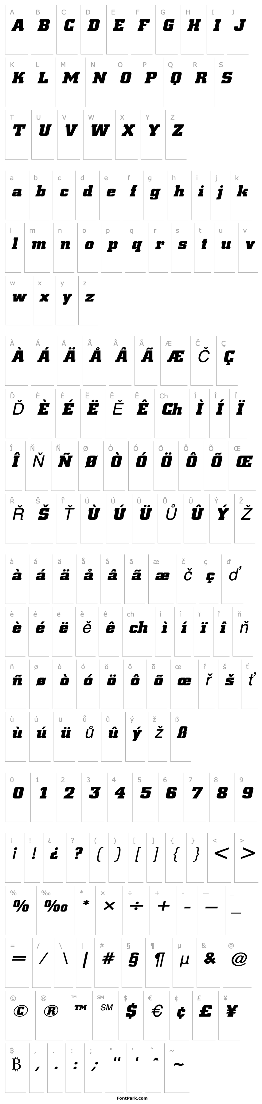 Overview Borghs-Extended Italic