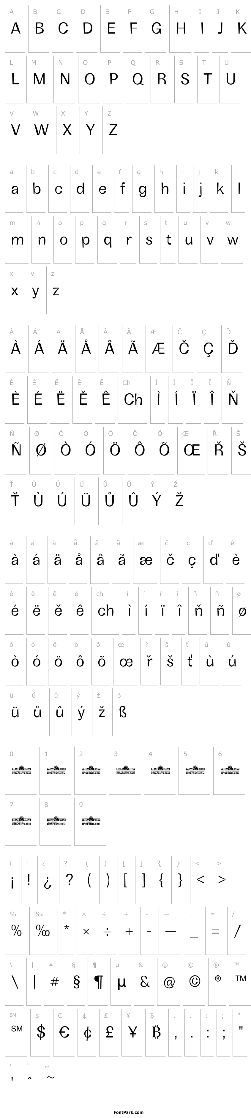 Overview Boring Sans B Trial Regular