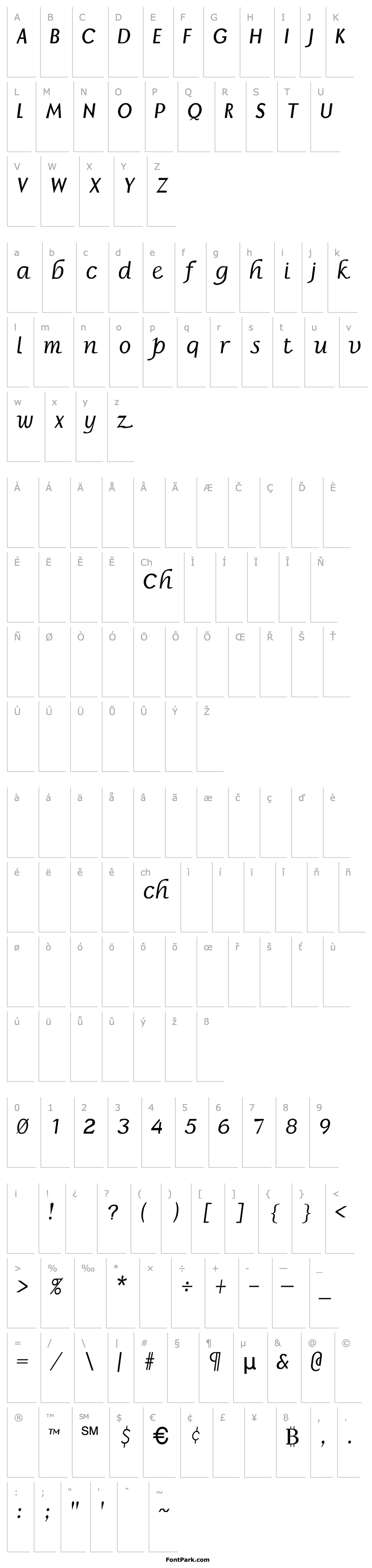 Overview BorzoiItalic