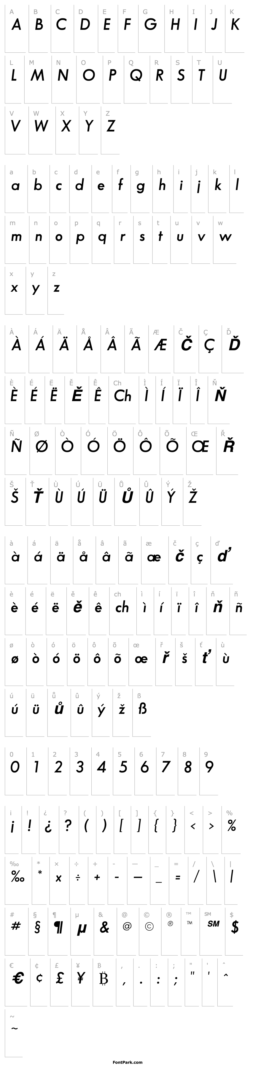 Přehled BouganSSK Bold Italic