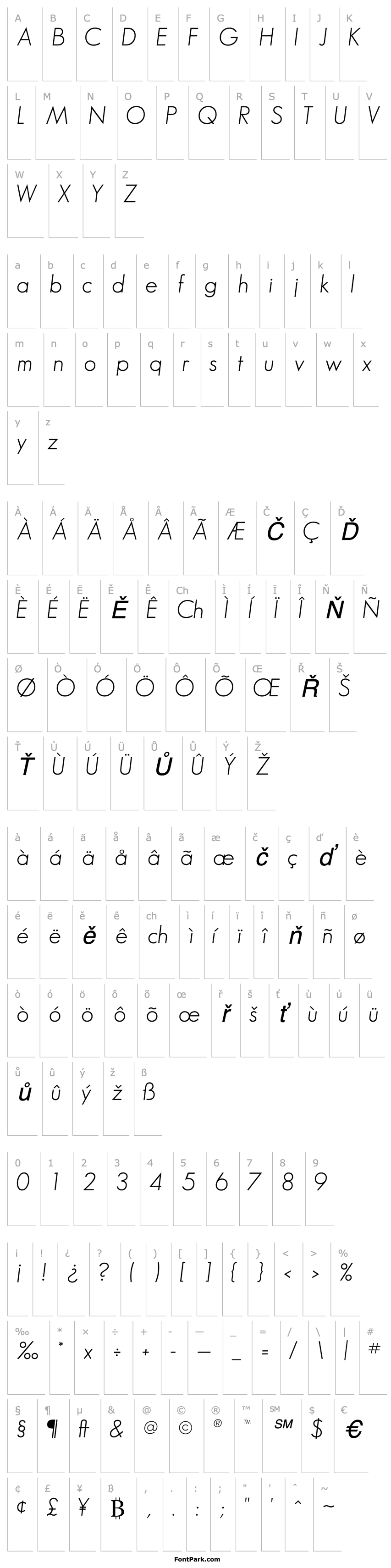 Přehled BouganSSK Italic