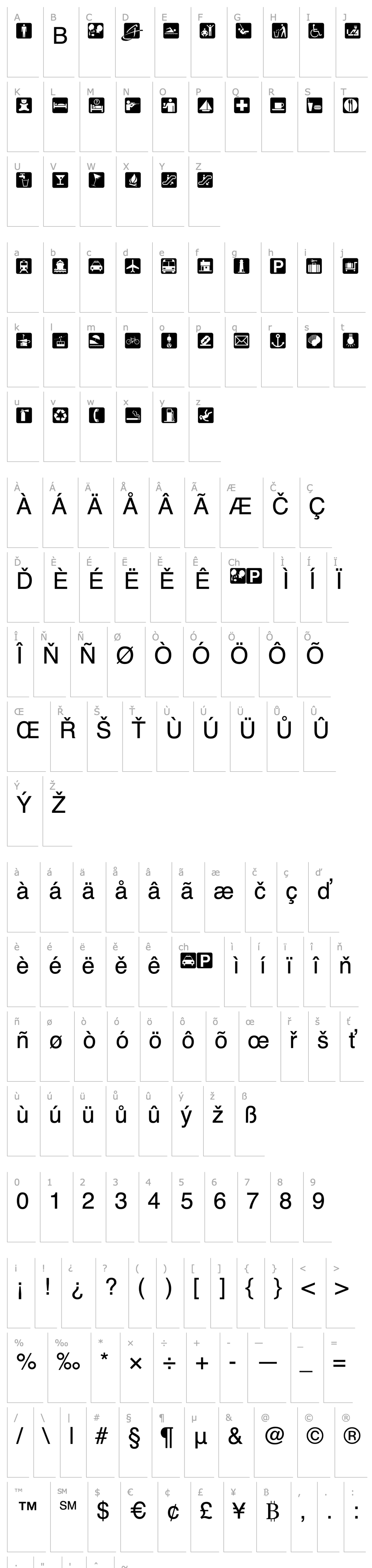 Overview BOUTON International Symbols