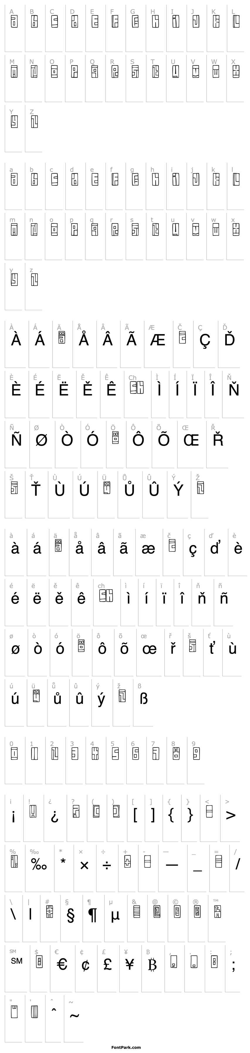 Overview Box Font