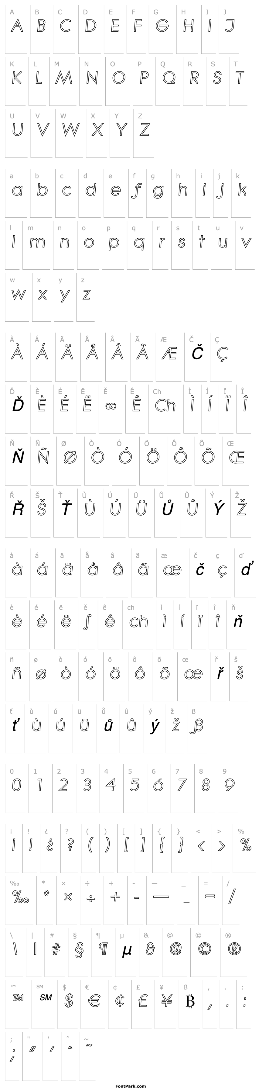 Overview BradBeckerOutline-Italic