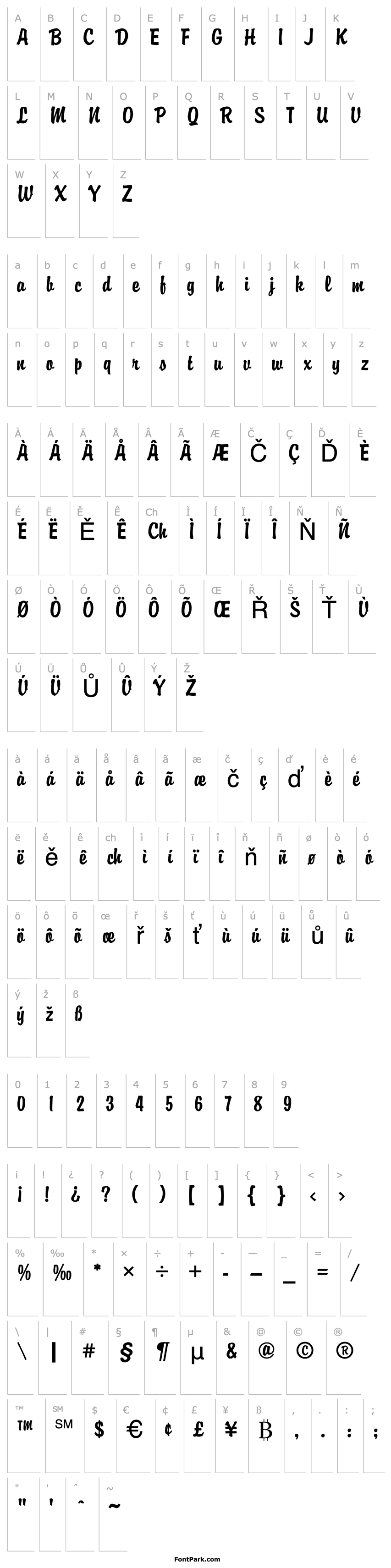 Přehled Brandyscript Regular