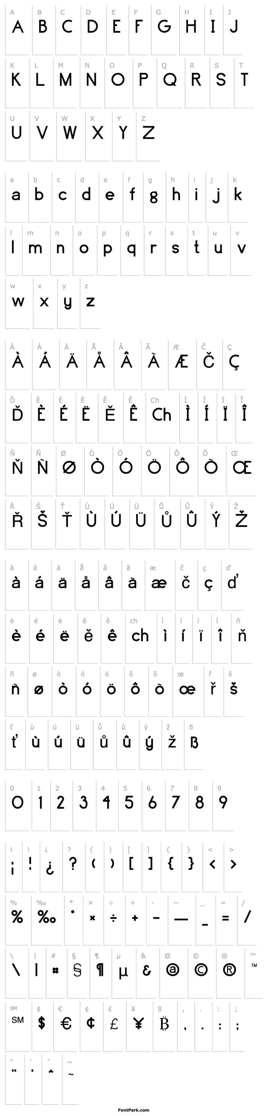 Přehled Brassfield Regular