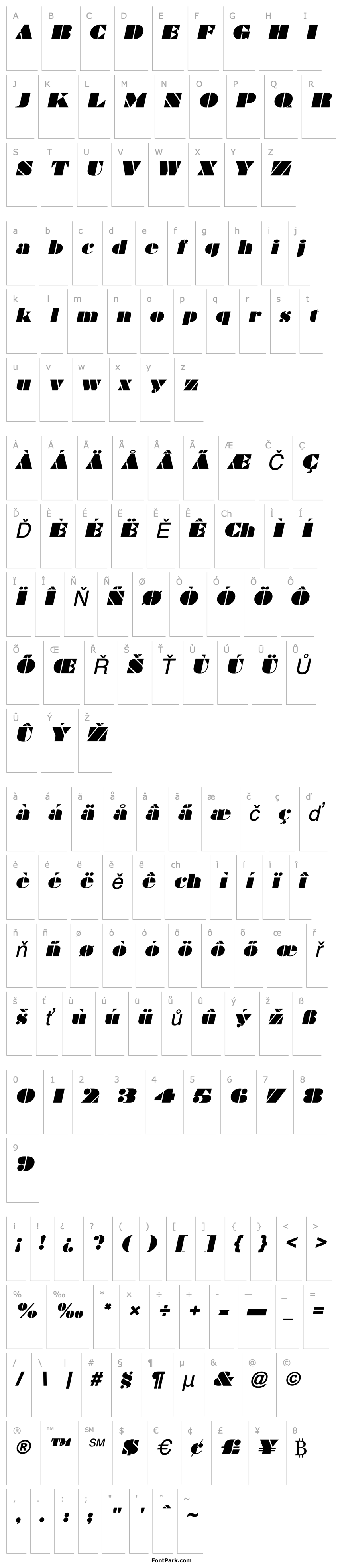 Overview Bravado Italic