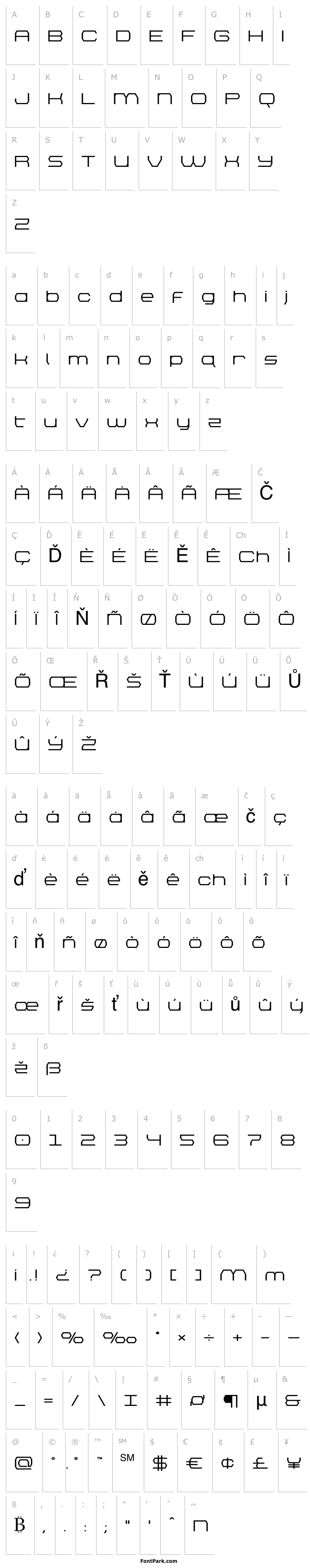 Přehled Bretton Semi-Bold Expanded