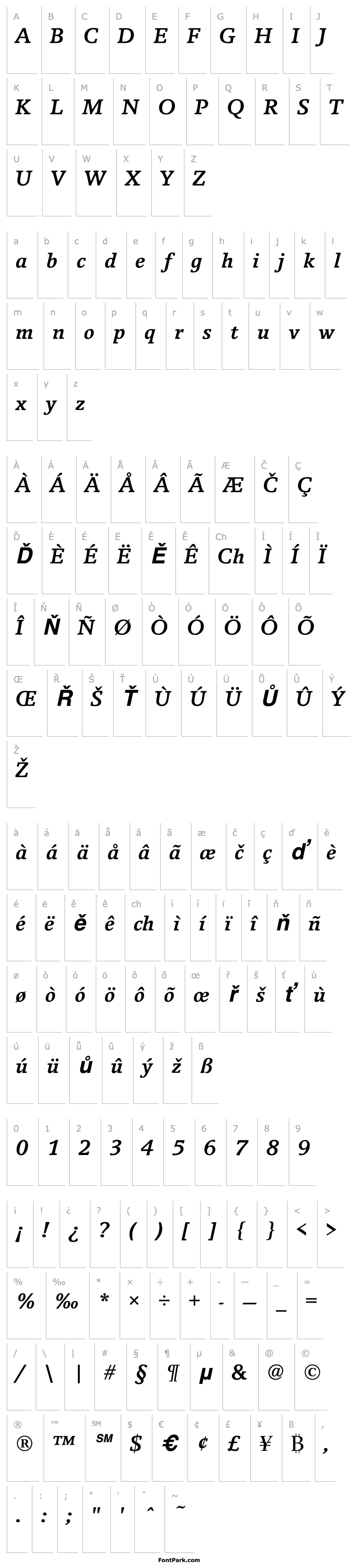 Overview BreughelT Bold Italic