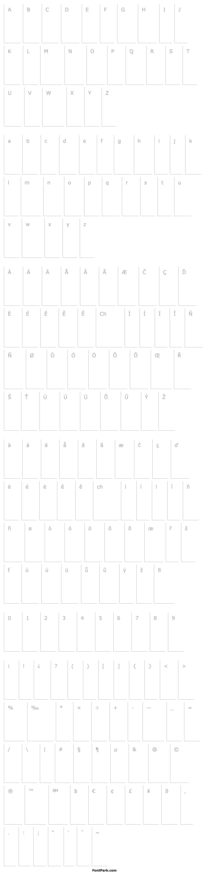 Overview Briem Script MM Small Caps & Oldstyle Figures