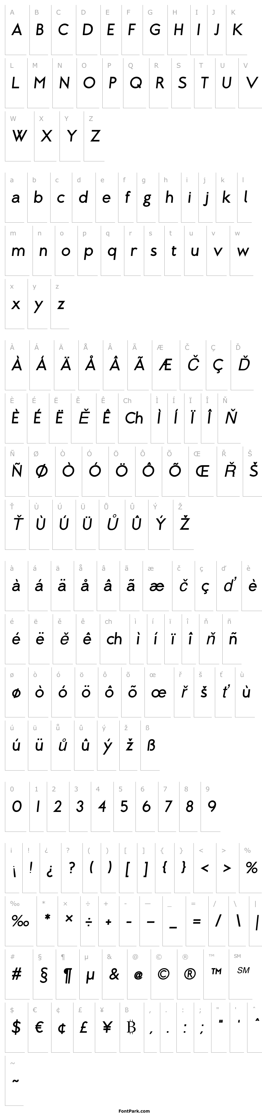 Overview Brixton Bold Oblique