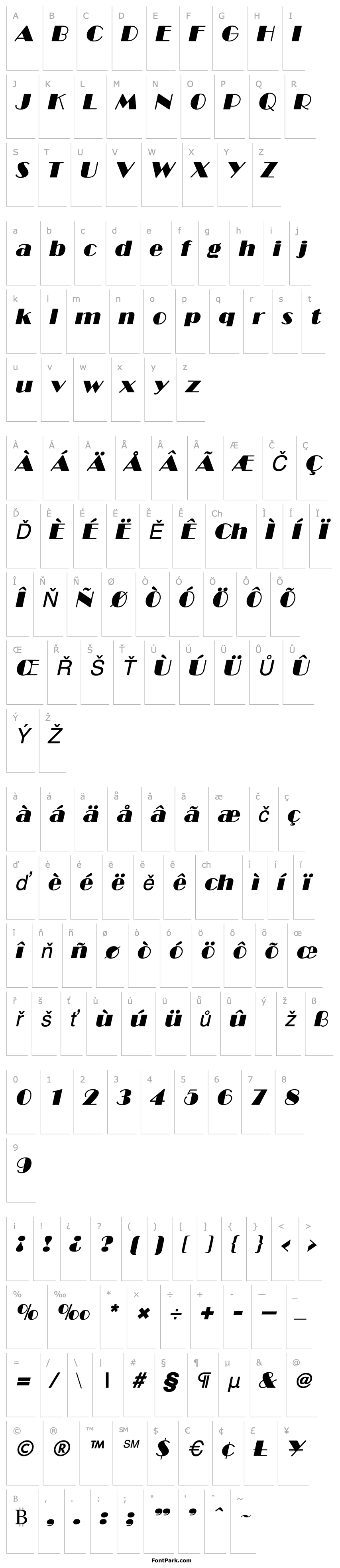 Overview Broadway Italic