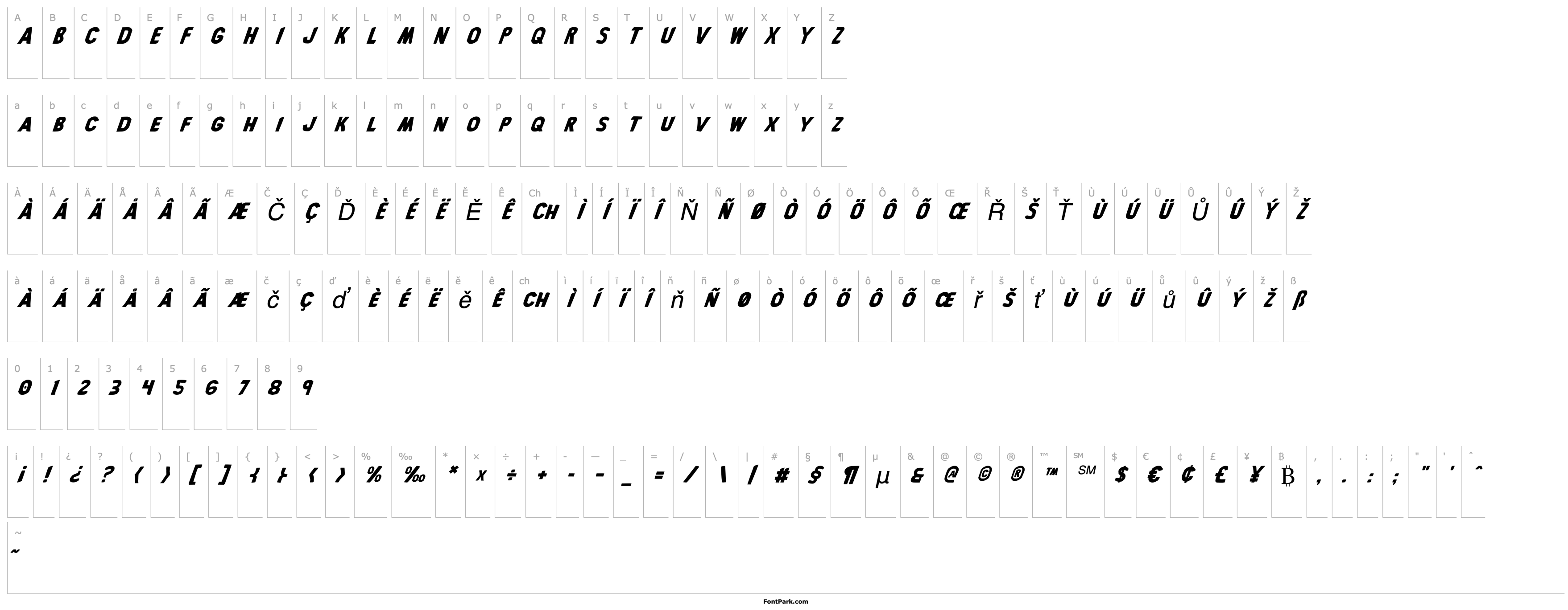 Overview Bronic Italic