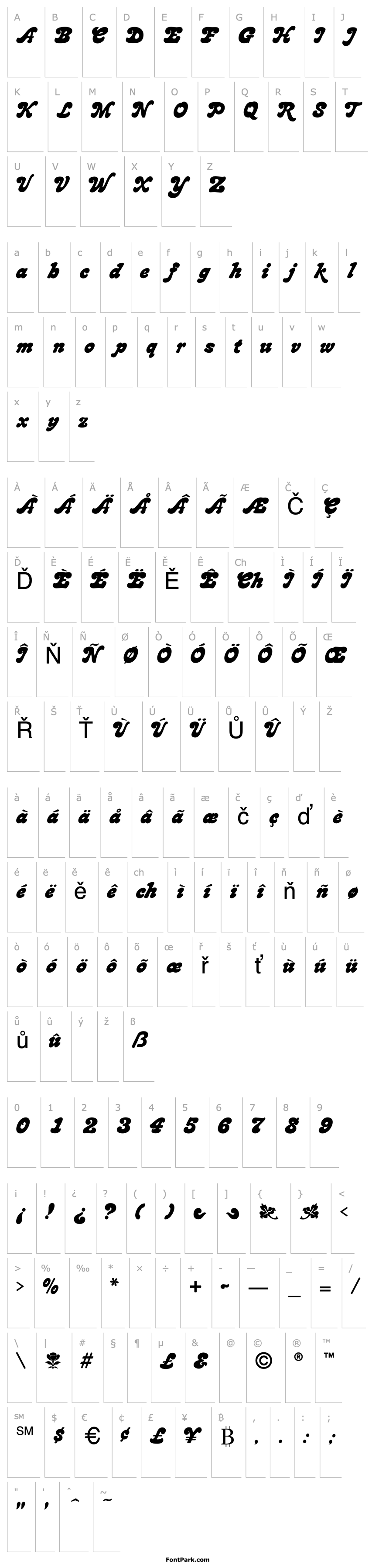 Přehled BronsteinBold-Regular