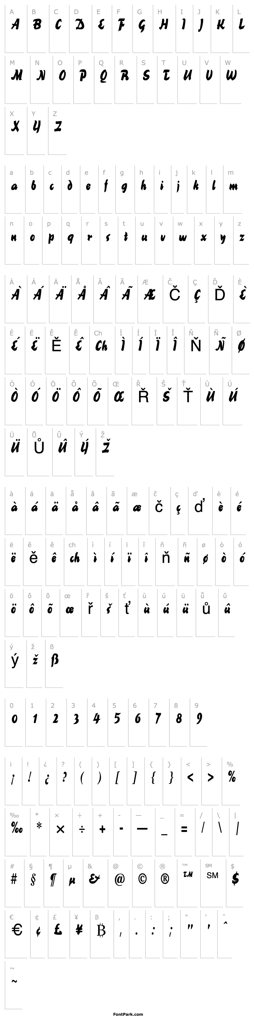 Přehled BrookscriptNarrow