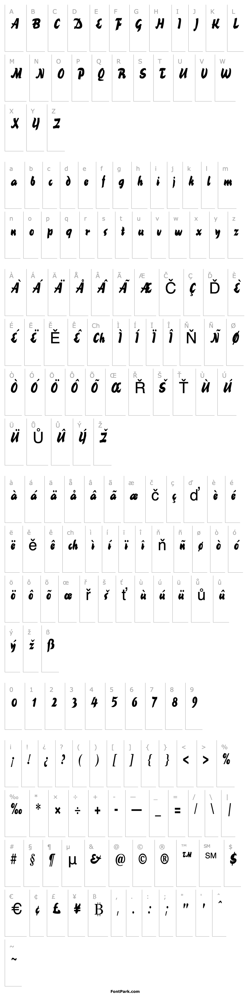 Přehled BrookscriptNarrow Regular